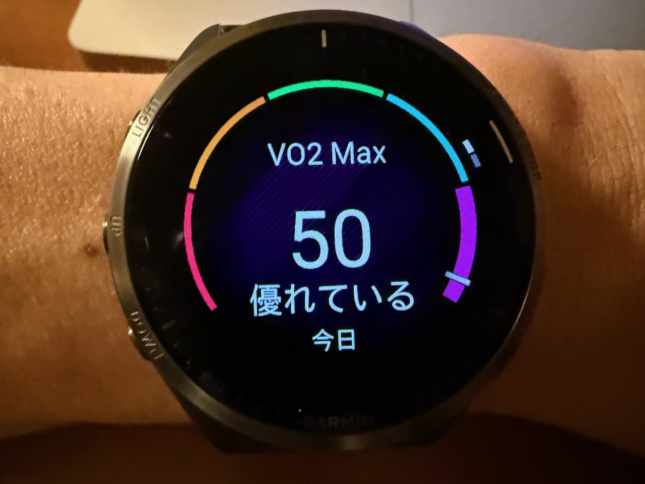 VO2 Maxが50に回復